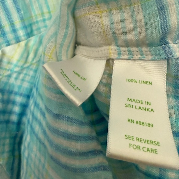 LILLY PULITZER Sea View Linen Button Down - Picture 5 of 6